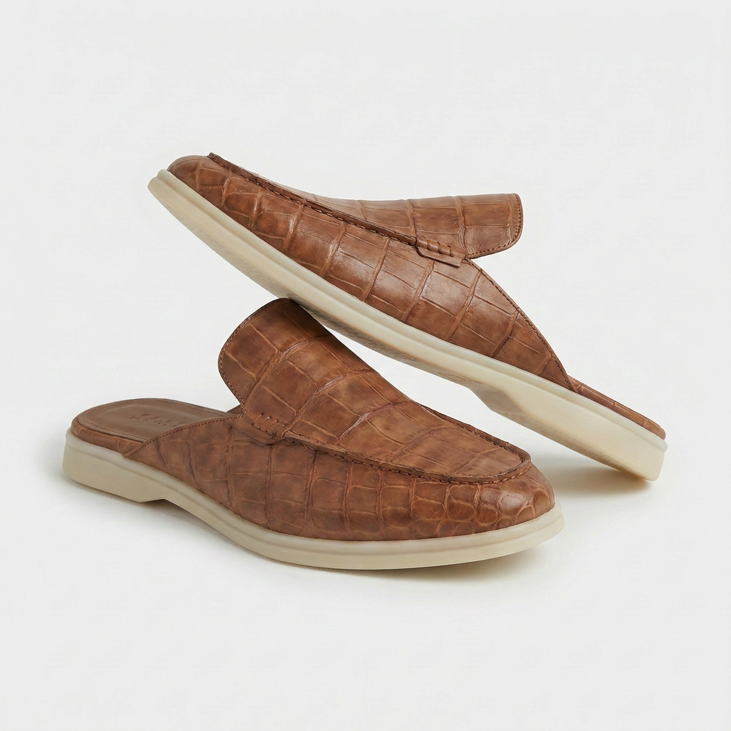 Friedrich™ | Kroko-Mule Hellbraun