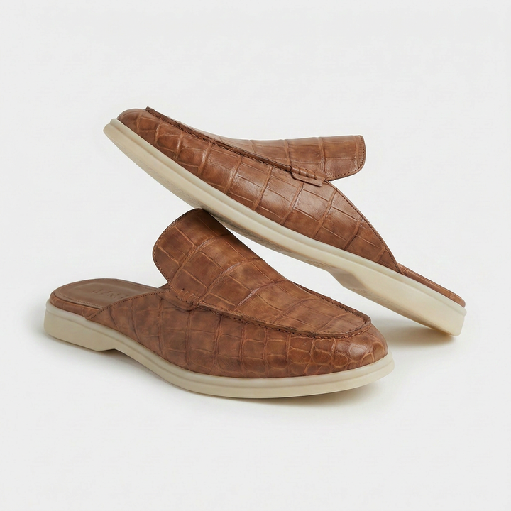 Friedrich™ | Kroko-Mule Hellbraun